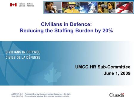 Civilians in Defence: Reducing the Staffing Burden by 20%