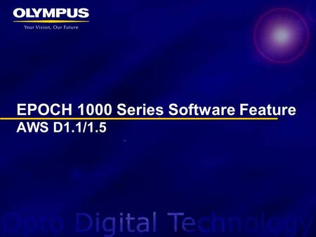 EPOCH 1000 Series Software Feature AWS D1.1/1.5