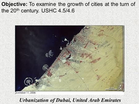 Urbanization of Dubai, United Arab Emirates