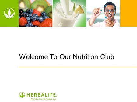Welcome To Our Nutrition Club