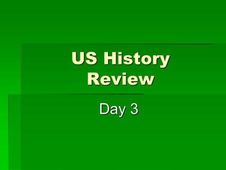 US History Review Day 3 Day 3. Early in the Depression, the Hoover Administration established the Reconstruction Finance Corporation to to banks, insurance.