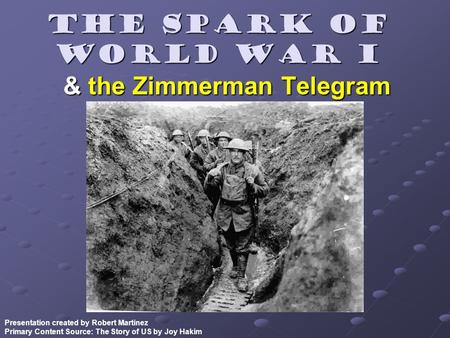 & the Zimmerman Telegram