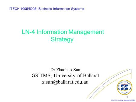 LN-4 Information Management Strategy