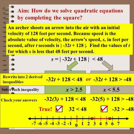 Aim: How do we solve quadratic equations by completing the square?