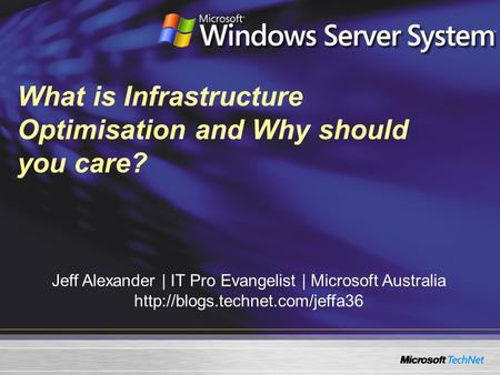 What is Infrastructure Optimisation and Why should you care?