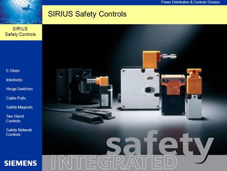 SIRIUS Safety Controls