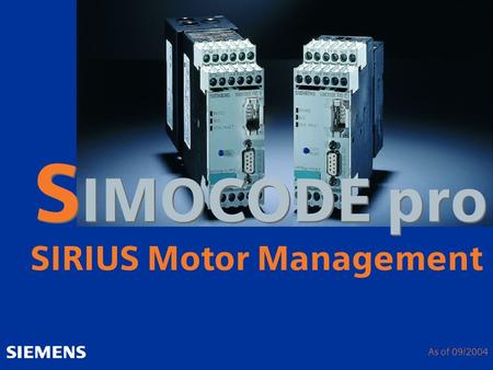 SIRIUS Motor Management