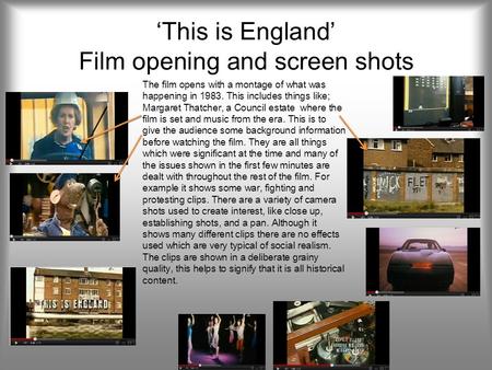 ‘This is England’ Film opening and screen shots