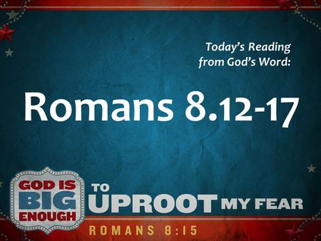 Today’s Reading from God’s Word: