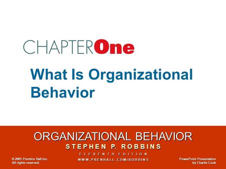 What Is Organizational Behavior