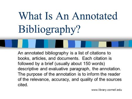 What Is An Annotated Bibliography?