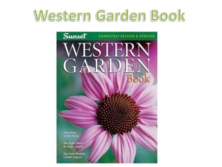 Western Garden Book.