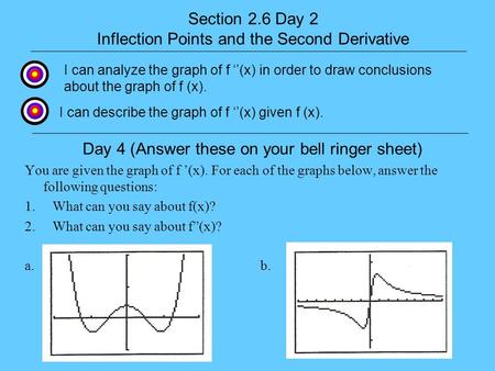 Inflection Points and the Second Derivative