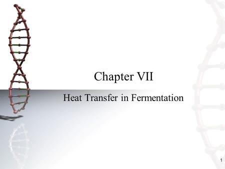 Heat Transfer in Fermentation