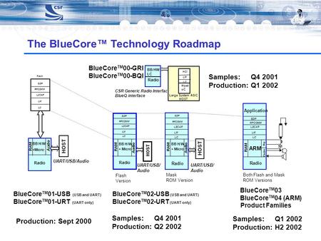The BlueCore™ Technology Roadmap