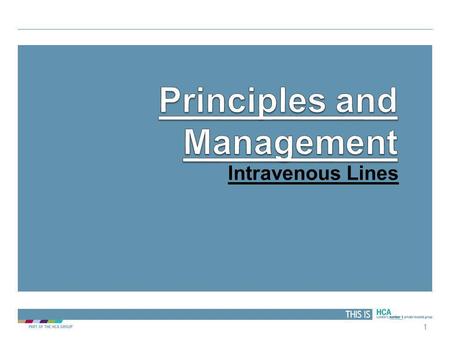 Principles and Management