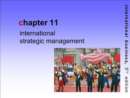 international strategic management
