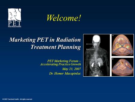 Marketing PET in Radiation Treatment Planning