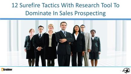 1 12 Surefire Tactics With Research Tool To Dominate In Sales Prospecting.