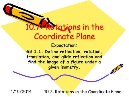10.7: Rotations in the Coordinate Plane