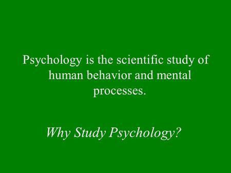 how do we study human behavior