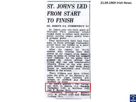 21.09.1969 Irish News.