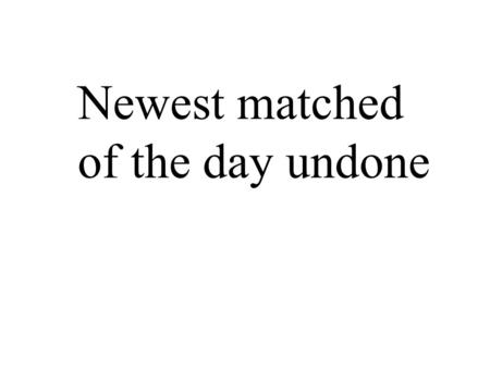 Newest matched of the day undone. We make a living by what we get We make a life by what we give We make a living by what we get We make a life.