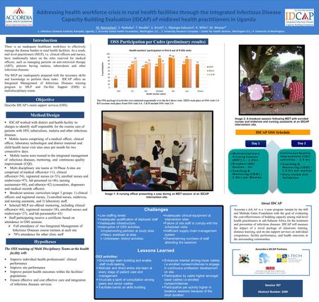Addressing health workforce crisis in rural health facilities through the Integrated Infectious Disease Capacity Building Evaluation (IDCAP) of midlevel.
