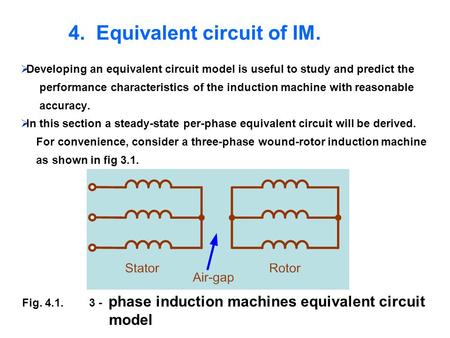 4. Equivalent circuit of IM.