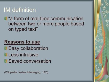Instant messaging - Wikipedia
