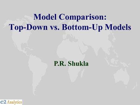 Model Comparison: Top-Down vs. Bottom-Up Models