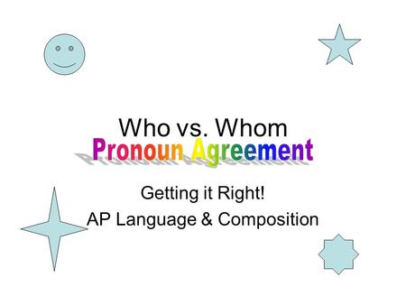 Getting it Right! AP Language & Composition