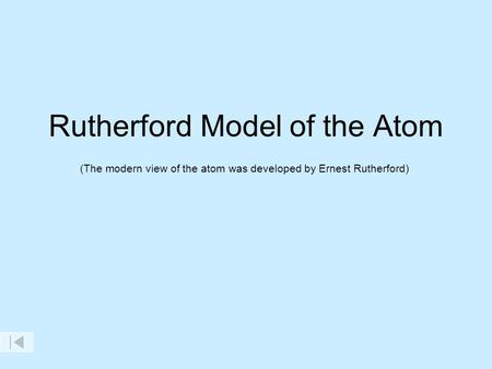Rutherford Model of the Atom
