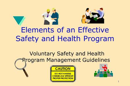 Elements of an Effective Safety and Health Program