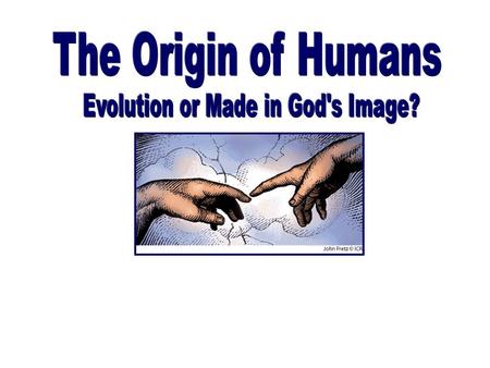 Evolution or Made in God's Image?