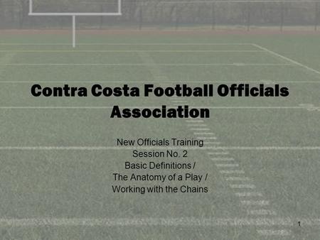 Contra Costa Football Officials Association