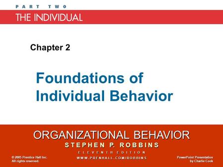 Foundations of Individual Behavior