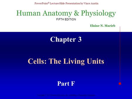 Cells: The Living Units
