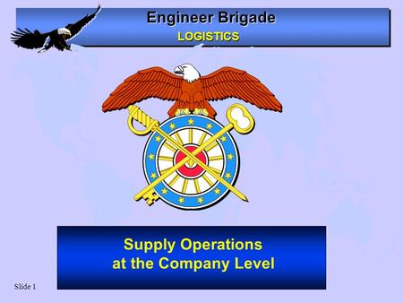 Supply Operations at the Company Level