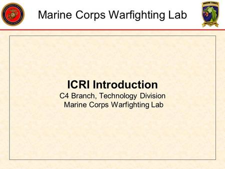 Marine Corps Warfighting Lab