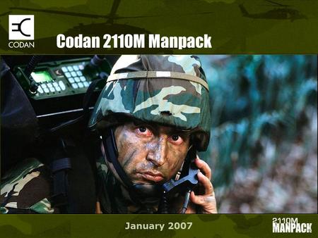 Codan 2110M Manpack January 2007.