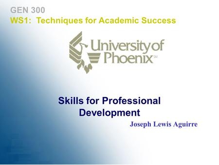 Skills for Professional Development