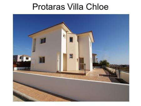 Protaras Villa Chloe. This beautiful detached villa for sale in the Protaras area is situated in an attractive residential corner of the fishing village.