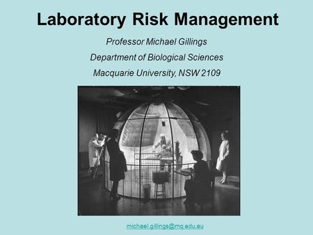 Laboratory Risk Management