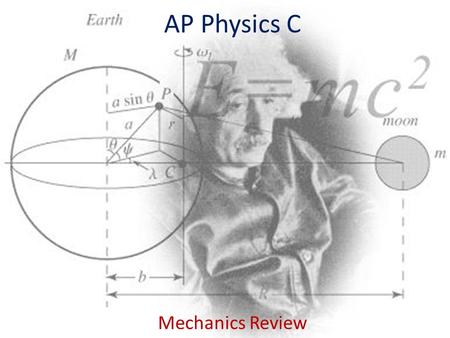 AP Physics C Mechanics Review.