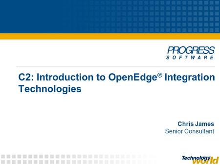 C2: Introduction to OpenEdge® Integration Technologies