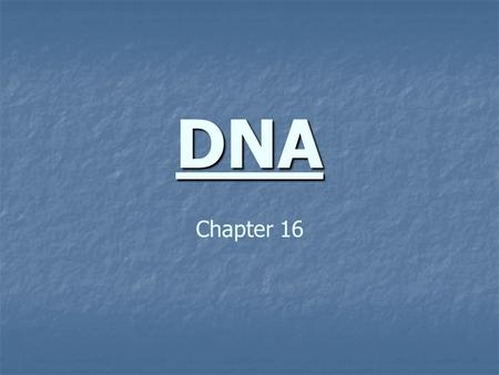 DNA Chapter 16.
