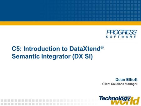 C5: Introduction to DataXtend® Semantic Integrator (DX SI)