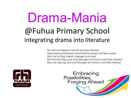 Primary School Integrating drama into literature