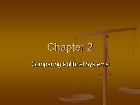 Chapter 2 Comparing Political Systems. How we Study Politics Describe Describe Predict Predict Explain Explain A. Description Conceptual Framework – set.